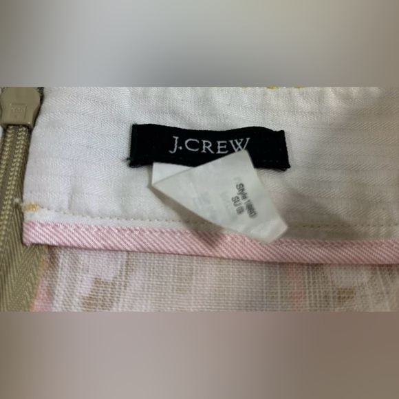 J. Crew Limoncello Mini Skirt Womens Size 8 Orange Yellow Brown Zipper - Picture 10 of 16